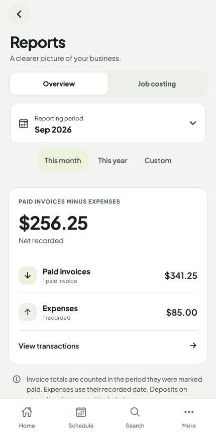 Reports with a custom date-range picker